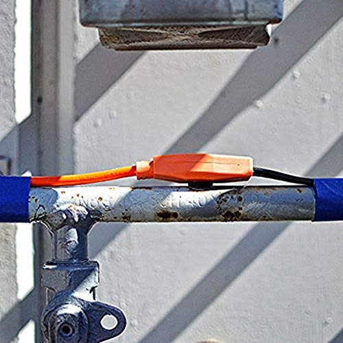 3-Feet Valve and Pipe Heating Cable with Built-in Thermostat- preventing RV hose freezing or down a gutter downspout
