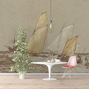 Wall Murals Self-Adhesive Removable The Dogana and San Giorgio Maggiore by Joseph Mallord William Turner Wallpaper Home Decoration for Living Room,Bedroom - 66x96 inches