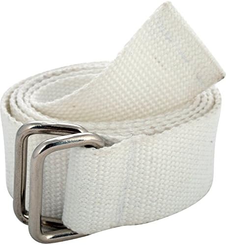 Canvas Web Belt Rectangle Buckle 1.25" Wide with Solid Color