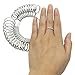 Ring Sizer Measuring Tool - Metal Ring Gauges Finger Sizer Measuring, Jewelry Making Tool, Size 1-13 with Half Size, 27 Pcs