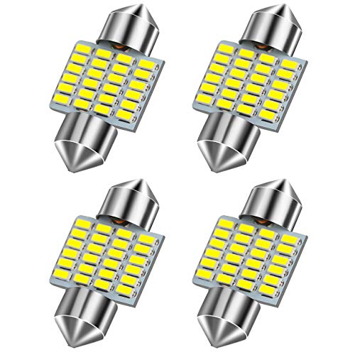 MINYE 4pcs 31MM Festoon LED Bulb CAN-Bus Error Free 211-2 212-2 569 578 Xenon White 3014 Chipsets for Car Interior Dome Lights Pack of 4