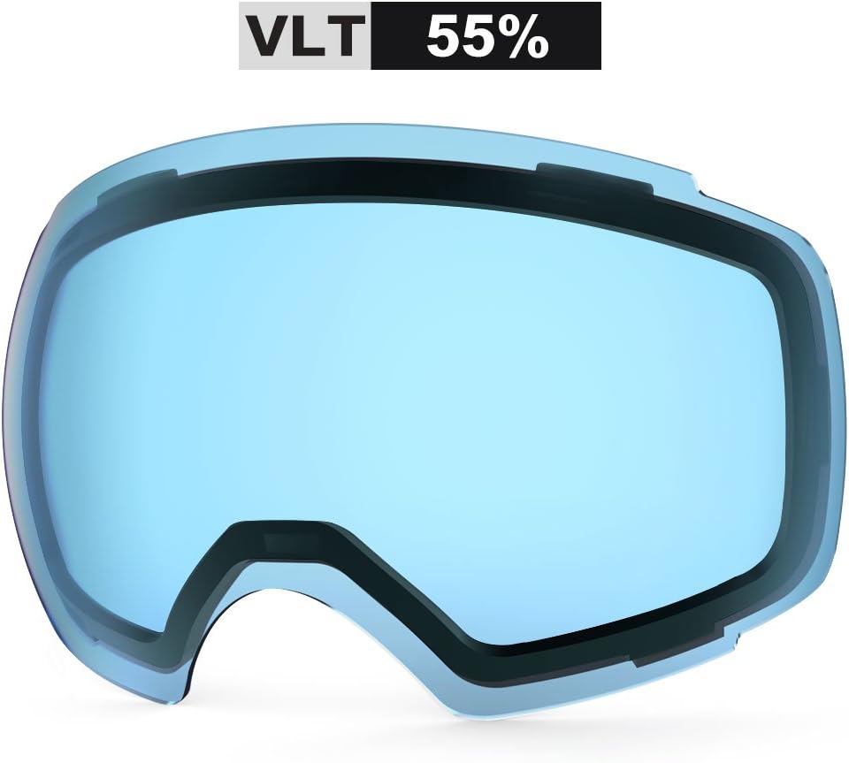 ZIONOR Lagopus X4 Ski Snowboard Snow Goggles Replacement Lenses Clear