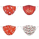 Christmas Kids Face Masks Adjustable Reusable