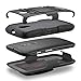 Moto G 2nd Gen Holster Case, Fosmon STURDY [Locking Swivel Belt Clip | Kickstand] Rugged Heavy Duty Shock Proof Case for Motorola Moto G 2nd Gen (Black/Black)