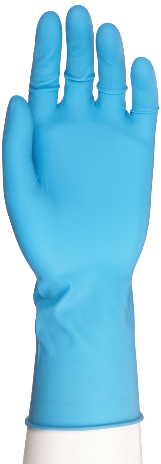 Microflex SafeGrip Latex Glove, Powder Free, Extended Cuff, 11.6