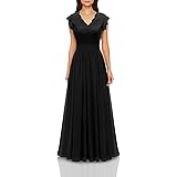 Dressystar Women's V Neck Sleeveless Lace Bridesmaid Dress Wedding Party Gown