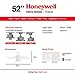 Honeywell Ceiling Fans Inland Breeze, 52 Inch Tropical Indoor Outdoor Ceiling Fan with Light, Pull Chain, Three Mount Options, Weather Resistant Blades - 50511-01 (White)