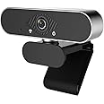 Castries 1080P Webcam with Microphone, HD PC Webcam Laptop Plug and Play USB Webcam Streaming Computer Web Camera with 110-De