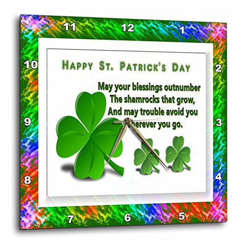 Wall Clock, St. Patrick's Day wall decor - Irish wall art