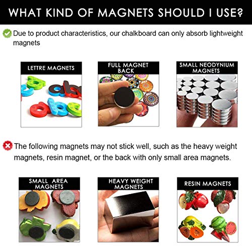 ZHIDIAN Chalkboard Contact Paper for Wall, 48" x 36" Non