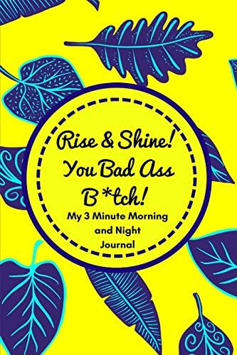 Rise And Shine You Badass B Tch My 3 Minute Morning And Night Journal Funny Diary For Busy Women To Start And End Their Day With Purpose And Positivity Press Gogirl Amazon Ae