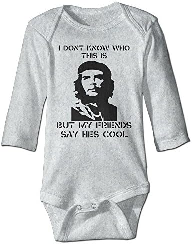 DELPT Che Smile Guevara Funny Infant Baby's Romper Jumpsuit 18 Months Ash
