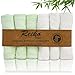 Reiko Bamboo Baby Washcloths (6-pack) - Premium Extra Soft & Absorbent Towels For Baby’s Sensitive Skin - Perfect 10”x10” Reusable Wipes - Excellent Baby Shower / Registry Gift
