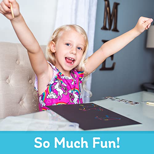 PURPLE LADYBUG Black Scratch Art Paper Set for Kids Gifts for Teen