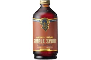 P PORTLAND SYRUPS Portland Syrups Brown Sugar Simple Syrup - Drink Mix for Exceptional Cocktails, Simple Syrup for Cocktails, Sugar Syrup for Drinks, Simple Syrup for Coffee, Mocktails, Baking, 12 oz, Pack of 1