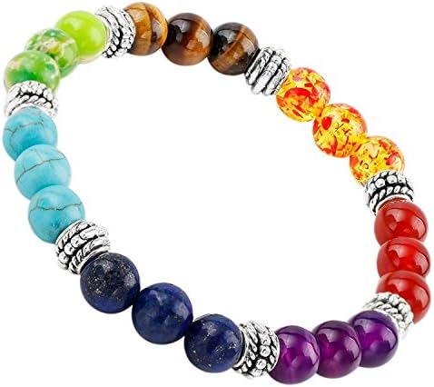 Also Easy Semi Precious Stone Bracelet,Chakra Ctystal Healing,Balancing Reiki,Yoga Jewelry Frosted Black Agate