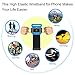VUP Wristband Phone Holder for iPhone Xs Xs Max XR X 8 8 Plus 7 7 Plus 6S 6 5S Samsung Galaxy S9 S8 Plus S7 Edge, Google Pixel, 180° Rotatable, Great for Hiking Biking Walking Running Armband (Blue)
