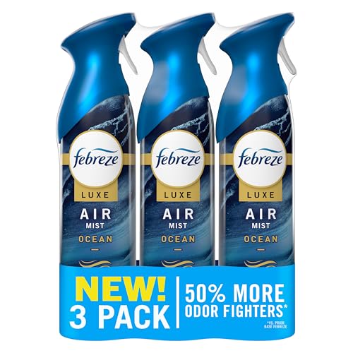 Febreze Air Mist, Luxe Air Freshener Spray, Odor Fighting Room Spray, Deodorizer