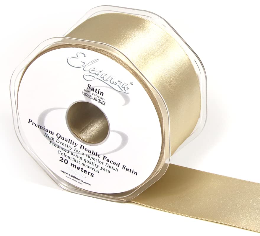 Eleganza Double Faced Satin 50mm x 20m Taupe No.03