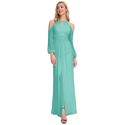 Alicepub Chiffon Bridesmaid Dress: Long Sleeve Ethiopia Ubuy