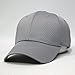 Plain Pro Cool Mesh Low Profile Structured Adjustable Baseball Cap (Gray)
