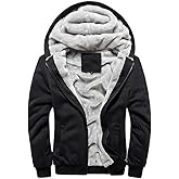 LBL Leading the Better Life Men's Pullover Winter Jackets Hooed Fleece Hoodies Sweatshirt Wool Warm Thick Coats