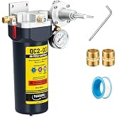 NANPU QC2 1/2" NPT Desiccant Air Dryer with Regulator and Gauge | Inline Moisture Filter for Compressor, , 1/2" NPT Ball Valve, 120 CFM, 150 PSI &ndash; Ideal for Spray Painting and Pneumatic Tools