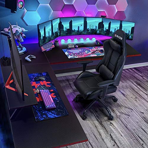 Homall L Shaped Gaming Desk 51 Inch Computer Corner Desk Pc Gaming Desk Table with Large Monitor Riser Stand for Home… - Image 2