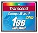Transcend TS1GCF80 1GB 80x Type I Compact Flash Card