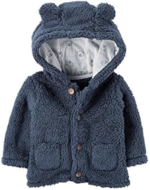 Baby Boys' Hooded Sherpa Jacket