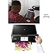 Canon PIXMA TS6020 Wireless All-in-One Compact Inkjet Printer with Print, Scan, Copy (Black) + Set of Ink Tanks + USB Printer Cable + Photo Paper Sample + 2 HeroFiber Gentle Cleaning Cloths