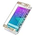 Note Edge Screen Protector,ChYu@Full Coverage Premium Tempered Glass Film Protector for Samsung Galaxy Note Edge N9150 (Gold)