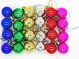 24 Pack Christmas Balls Ornaments Mini Shatterproof