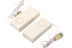 2 Pack Water Leak Detector Alarm For Home Security 9V Battery Powered Water Sensor High Sensitivity Gold-Plated Contacts Leak