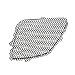 CarPartsDepot Front Upper Grille Grill Insert Inner Mesh Right Passenger Side for 2005-2009 PONTIAC G6 22699328 GM1200540 New