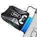 Zacx Laptop Cooler with Temperature and Rotational Speed Display，Auto-Temp Detection and Rotational Speed Control, Noise Reduction Technology