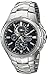 Seiko Men's SSC375 Coutura Solar Perpetual Chrono Analog Display Japanese Quartz Silver Watch