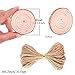 Caydo Natural Wood Slices, 50 Pieces 2.4-2.8 Inch Unfinished Wood Slices with Color Pens, Natural Jute Twine and Cotton String for Christmas Home Hanging Decorations and Wedding Ornaments