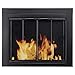 Pleasant Hearth AT-1000 Ascot Fireplace Glass Door, Black, Small primary