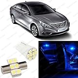 Splendid Autos Ultra Blue LED Sonata Interior Package Deal 2011 and Up (4 Pieces)