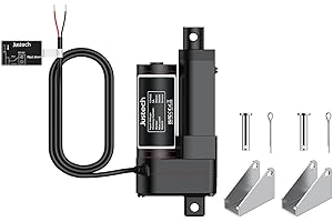 Justech 12V Heavy-Duty Linear Actuator 660LBS/3000N-2inch/50mm Silent IP65 Electric Actuator with Brackets for Electric Windows, RV Adjustments, Solar Trackers, Industrial Machinery