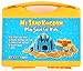 KRAFTZLAB Molding Play Sand for Kids | 2lb of Moldable Sand, 2 Colors Neutral and Blue, Folding Sandbox, Sand Molds and Tools