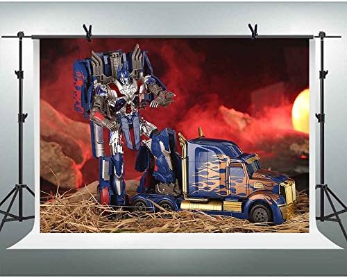 FHZON 7x5ft Transformers Straw Photography Background Animation Film Backdrop Themed Party YouTube Backdrop Photo Studio Props XCFH310