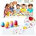 ThinkMax Self-ink Stamps Set for Kids Egg Stampers for Party Favors, Gifts, Prizes, Rewards, Giveaways (12 PCs)