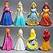 8pcs Cute Princess Action Figures Changed Dress Doll Kids Boy Girl Toy Set Gift