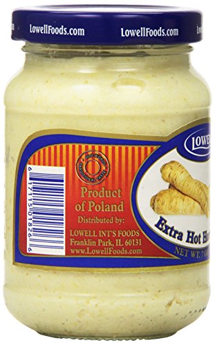 Lowell Foods Extra Hot Horseradish, 7.0500-Ounce (Pack of 6)