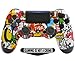 "Soft Touch Sticker Bomb" Ps4 PRO Rapid Fire Custom Modded Controller 40 Mods for All Major Shooter Games, Auto Aim, Quick Scope Sniper Breath & More with Custom Lightbar (CUH-ZCT2U)