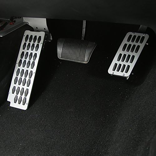 Nicebee 2pcs/Set Heighten Gas Brake Foot Rest Pedals Car Pedal Cover Car Accessories Fit For Jeep Wrangler 2007-2017
