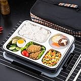 Leakproof Bento Lunch Box with 5 Compartments for