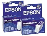 Epson S020187 Ink Jet Cartridge (Black), 2 pack